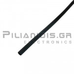 Heat Shrink Sleeve  2:1  2.4mm (1.2mm) Black