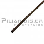 Heat Shrink Sleeve 2:1  3.2mm (1.6mm) Brown