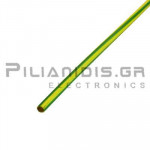 Heat Shrink Sleeve  2:1  3.2mm (1.6mm) Yellow / Green