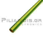 Heat Shrink Sleeve 2:1  4.8mm (2.4mm) Yellow / Green