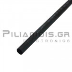 Heat Shrink Sleeve 2:1  6.4mm (3.2mm) Black