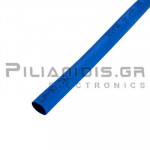 Heat Shrink Sleeve 2:1  6.4mm (3.2mm)  Blue