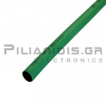 Heat Shrink Sleeve 2:1  6.4mm (3.2mm)  Green