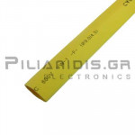 Heat Shrink Sleeve 2:1  9.5mm (4.7mm)  Yellow
