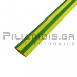 Heat Shrink Sleeve 2:1  9.5mm (4.7mm) Yellow / Green