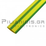Heat Shrink Sleeve 2:1 12.7mm (6.3mm)  Yellow / Green