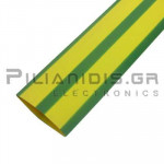 Heat Shrink Sleeve 2:1 25.4mm (12.7mm) Yellow / Green