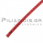 Heat Shrink Sleeve  ET100 series  2:1  6.4mm (3.2mm)  Red