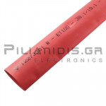 Heat Shrink Sleeve ET100 series  2:1  38.1mm (19.1mm)  Red