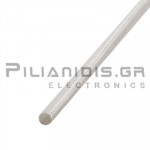 Sleeve Silicone Fiberglass 1.5KV  2.5mm White