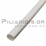 Sleeve Silicone Fiberglass 1.5KV  14mm White