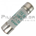 Fuse Ceramic aM CH14/P14 14x51mm 12A 500V with Indicator