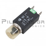 Ασφαλειοδιακόπτης 18A | 125 -250VAC | &Oslash;10.2mm | 21x60mm | Faston 6.3x0.8mm