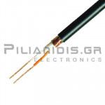 Καλώδιο μικροφώνου 2x0,25mm² μπλεντάζ Ø6,3mm