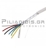 Alarm Cable  6x0.22mm Aluminum Foil Shielded