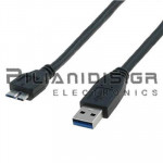 ΚΑΛΩΔΙΟ USB3.0 A ΑΡΣΕΝΙΚΟ - USB3.0 B micro ΑΡΣΕΝΙΚΟ 5.0m