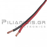 Loudspeaker Cable, black-red 2x2,50mm