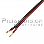 Loudspeaker Cable, black-red 2x2,50mm