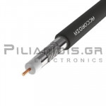 Antenna Cable 75Ω 27.6db/2150MHz Ø6.8mm PE All Weather  Black UV Resistance