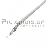 Καλώδιο κεραίας 75Ω 39db/2150MHz, Ø5,2mm HFFR FlameSmart Λευκό