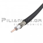 Καλώδιο Coaxial | PVC | 50Ω | Cu | Out: Ø10.3mm | Low Loss | High Perfomance | Μαύρο