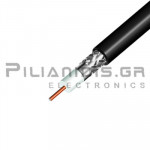 Cable Coaxial | PVC | 50Ω | Cu | Out: Ø10.3mm | Low Loss | High Perfomance | Black