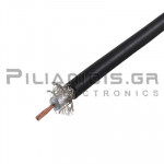 Καλώδιο Coaxial | PVC | 50Ω | Cu | Out: Ø9.2mm | Μαύρο (RG213)