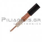 Coaxial Cable | PVC | 50Ω | Cu | Out: Ø10.3mm | Black