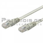 Καλώδιο UTP cat5e RJ45 Αρσενικό - RJ45 Αρσενικό 0.50m Γκρί