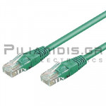 Καλώδιο UTP cat5e RJ45 Αρσενικό - RJ45 Αρσενικό 0.50m Πράσινο