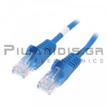 Καλώδιο UTP cat6 RJ45 Αρσενικό - RJ45 Αρσενικό 3.0m Μπλέ