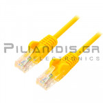 Καλώδιο UTP cat6 RJ45 Αρσενικό - RJ45 Αρσενικό 3.0m Κίτρινο