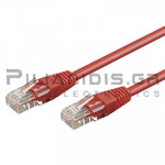 UTP cat5e Cable RJ45 Male - RJ45 Male 0.25m Red