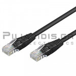 UTP cat5e Cable RJ45 Male - RJ45 Male 0.50m Black