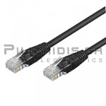 UTP cat5e Cable RJ45 Male - RJ45 Male 0.25m Black
