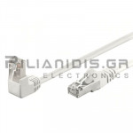 UTP cat5e Cable RJ45 Male Angle - RJ45 Male 2.0m White