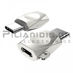 OTG Type-C Adaptor to Micro USB for Charging & Data