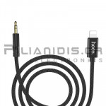 Lightning Cable - 3.5mm Stereo Male 1.0m Black