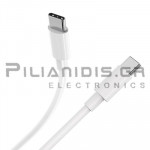 USB Cable Male - Type C 100W 2.0m White