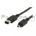 Firewire Cable 4pin Male - 6pin Male 1.8m