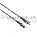 Type C Cable - Type C 1.0m Grey