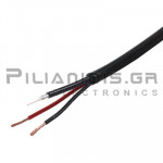 Cable RG-59 micro HD-SDI + 2x0.75mm Black PET
