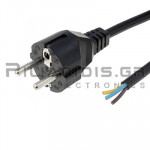 Power Supply Cable Schuko 3x1.50mm 3.0m Black