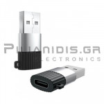 Aντάπτορας OTG Type C θηλυκό σε USB αρσενικό