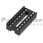 IC socket 16-pin  7,62mm