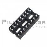 IC socket 16-pin  7,62mm