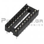 IC socket 20-pin  7,62mm