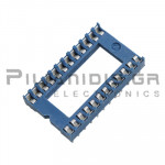 IC socket 24-pin 15,24mm Μπλε
