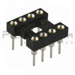 IC socket   8-pin βάση ακριβείας  7,62mm επίχρυσο