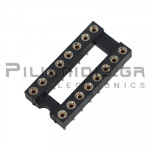 IC socket 16-pin βάση ακριβείας  7,62mm